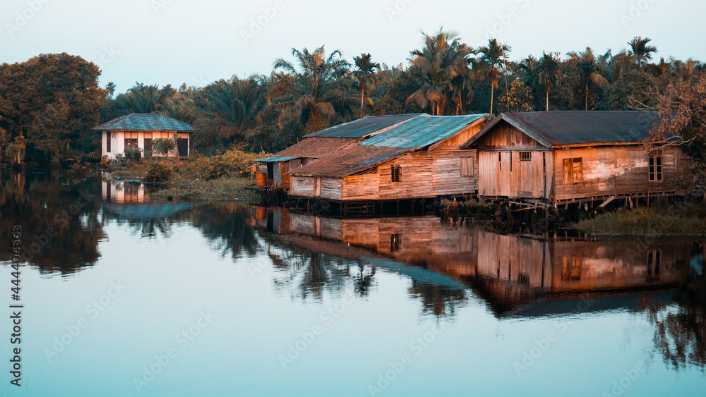 Obraz premium house on the lake