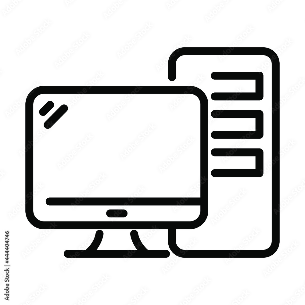 computer system vector line Icon- Modern style high quality vector illustration. computer system vector line Icon- Modern style high quality vector illustration.