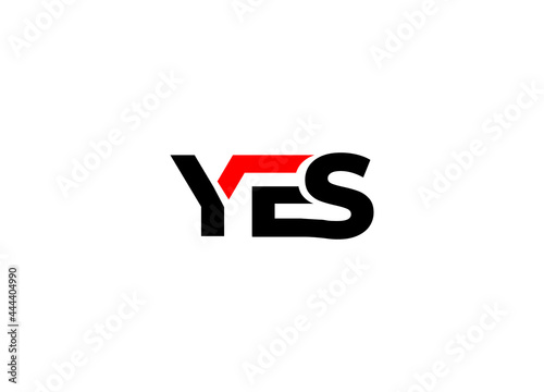 Free Download New letter logo Yes.Minimalist,wordmark,unique logo - GFXLoad