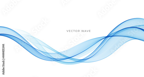 Vector abstract colorful flowing wave lines isolated on white background. Design element for technology, science, modern concept.