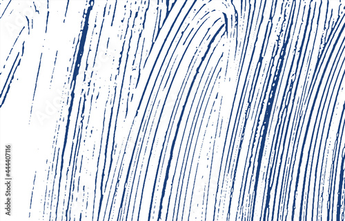 Grunge texture. Distress indigo rough trace. Ecsta
