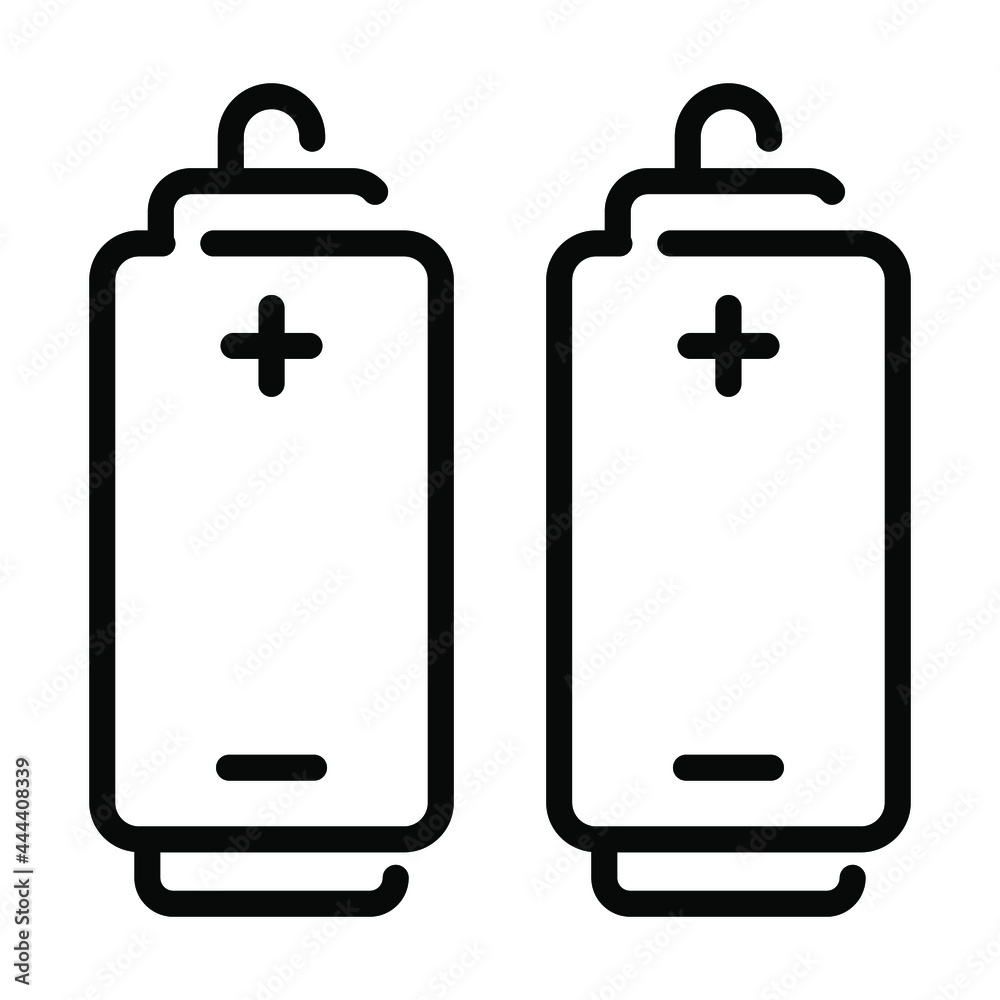 Battery vector line Icon- Modern style high quality vector illustration. Battery vector line Icon- Modern style high quality vector illustration.