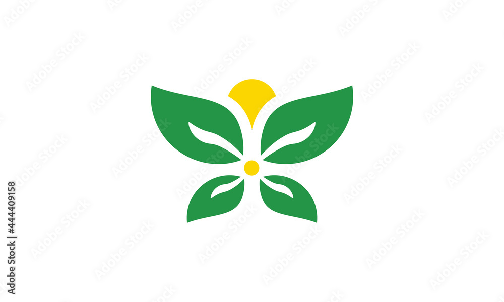 Butterfly Leaf Logo or ilustration 