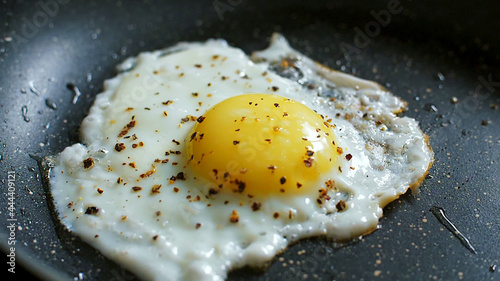 Fried egg Yolk Protein Seasoning Spice Breakfast Lunch Egg