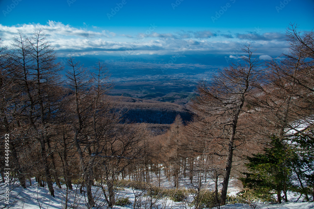 雪山からの風景 雪山からの風景