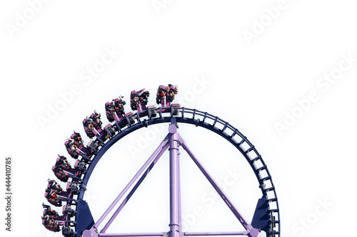 Looping of a Rollercoaster in Bright Colors