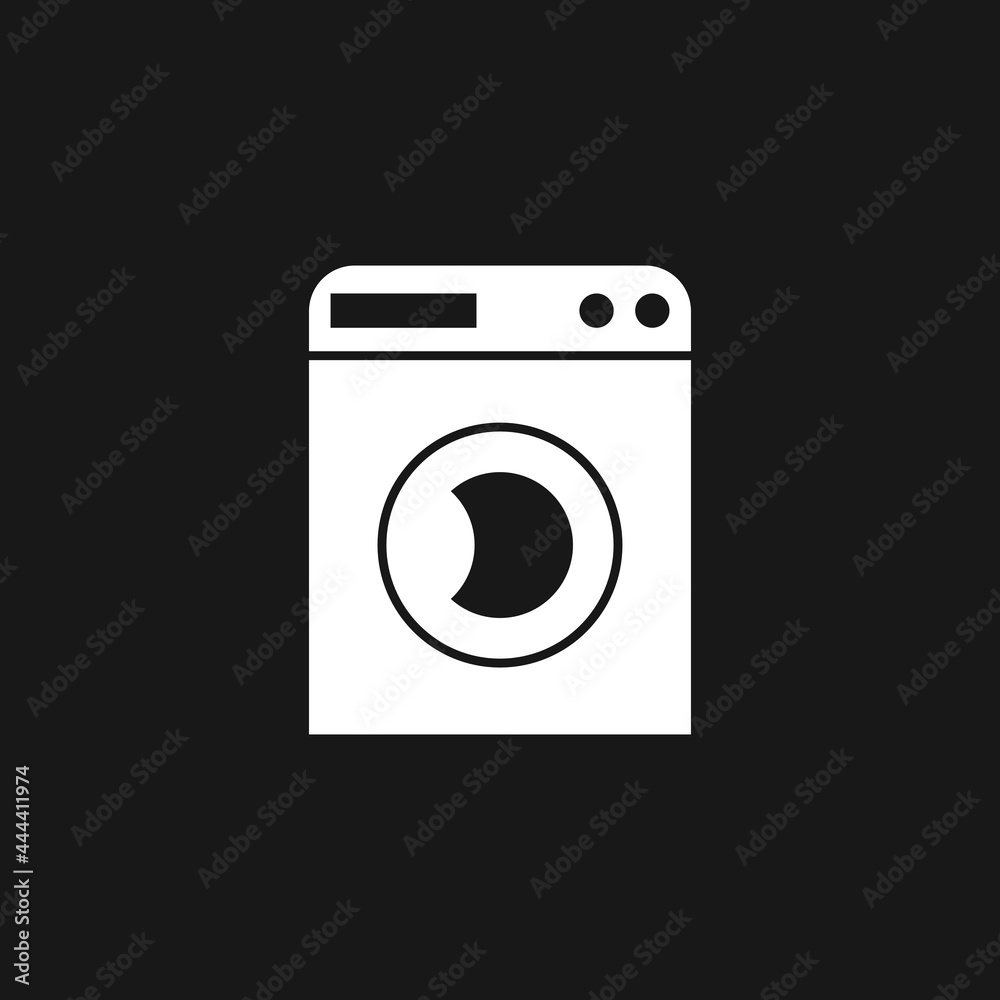 Washing machine icon. Vector Illustration for mobile concept and web design.