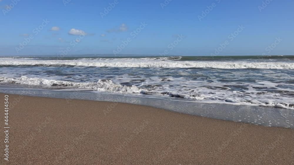 Indian ocean at daytime on winter at Bali. Big waves Indian ocean at daytime on winter at Bali. Big waves