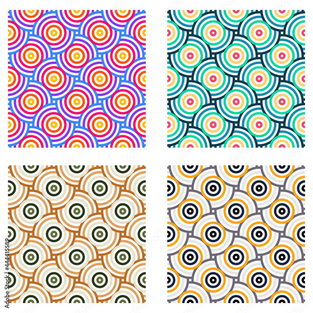 Seamless colorful pattern. Elegant abstract geometric pattern for various design purposes.