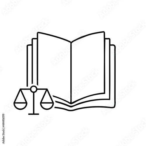 Court icon vector set. justice illustration sign collection. law symbol or logo.
