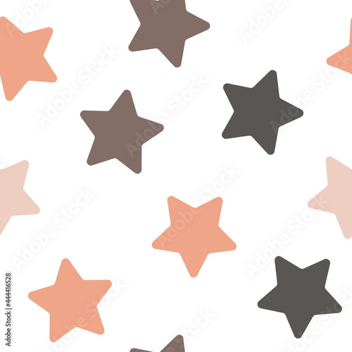 Cute childish seamless vector pattern with stars. Pattern for children's textiles and clothing. Pattern for newborns