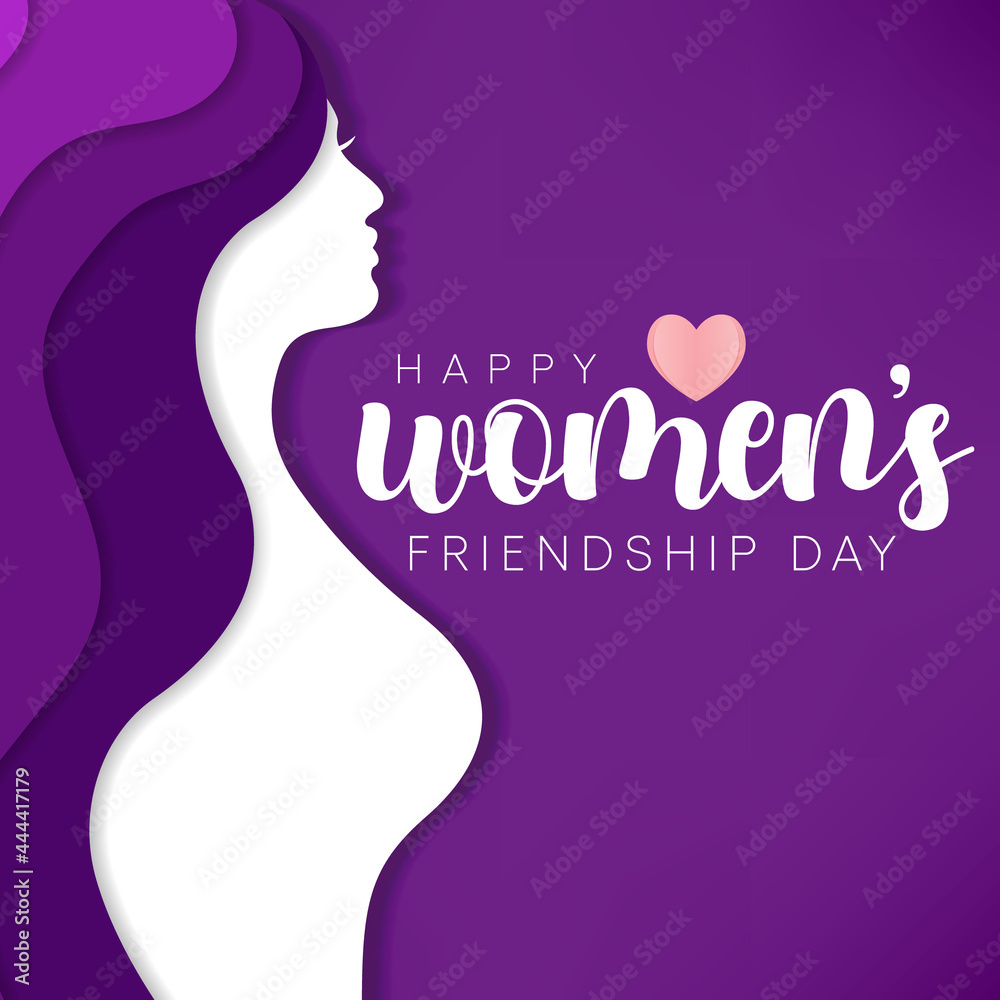 National Women's friendship day is observed every year in September to promote special friendship among women. Vector illustration