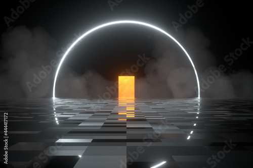 Fototapeta Naklejka Na Ścianę i Meble -   3d rendering scene of future concept