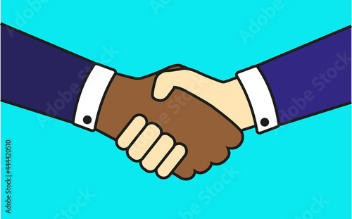 Partnership symbol. Handshake.