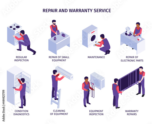 Repair Service Composition Set © Macrovector