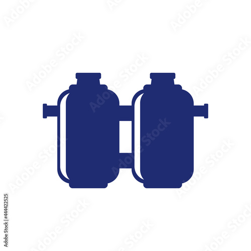 septic system with two tanks icon