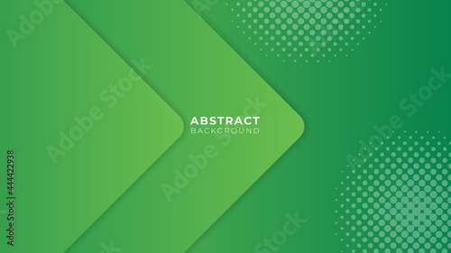 Abstract green geometric background. Modern background for business services, creative design solutions, design agency. Vector illustration concepts for website and mobile website development.