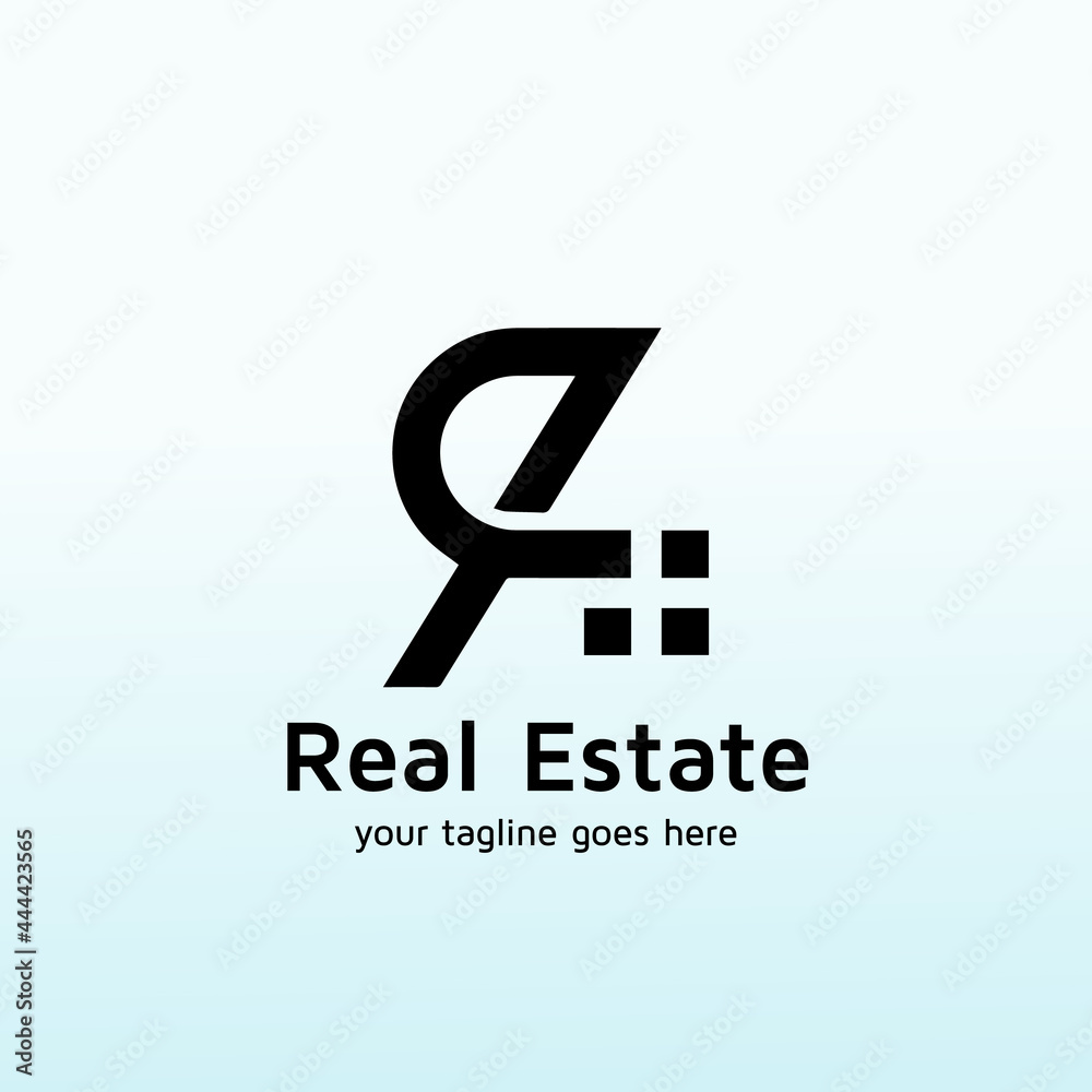 Realty Group Logo design template letter R