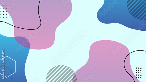 Abstract fun color pattern cartoon texture for doodle geometric background. Vector trend shape for brochure cover. Presentation title slide design template with retro midcentury geometric graphics