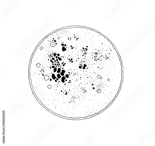 Pattern of capuccino surface