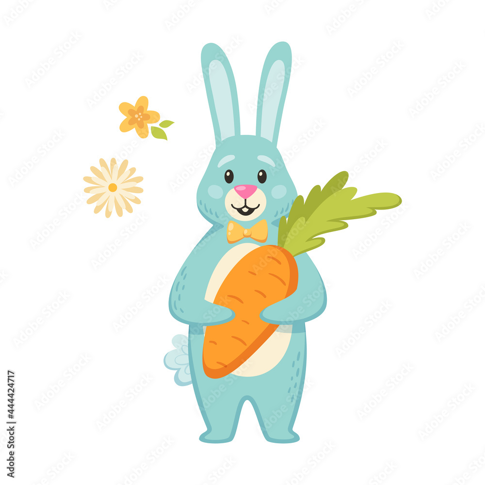 Fototapeta premium Easter Cartoon Composition