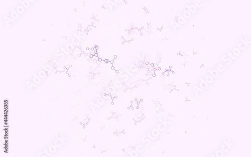 Light Purple vector backdrop with artificial intelligence data.