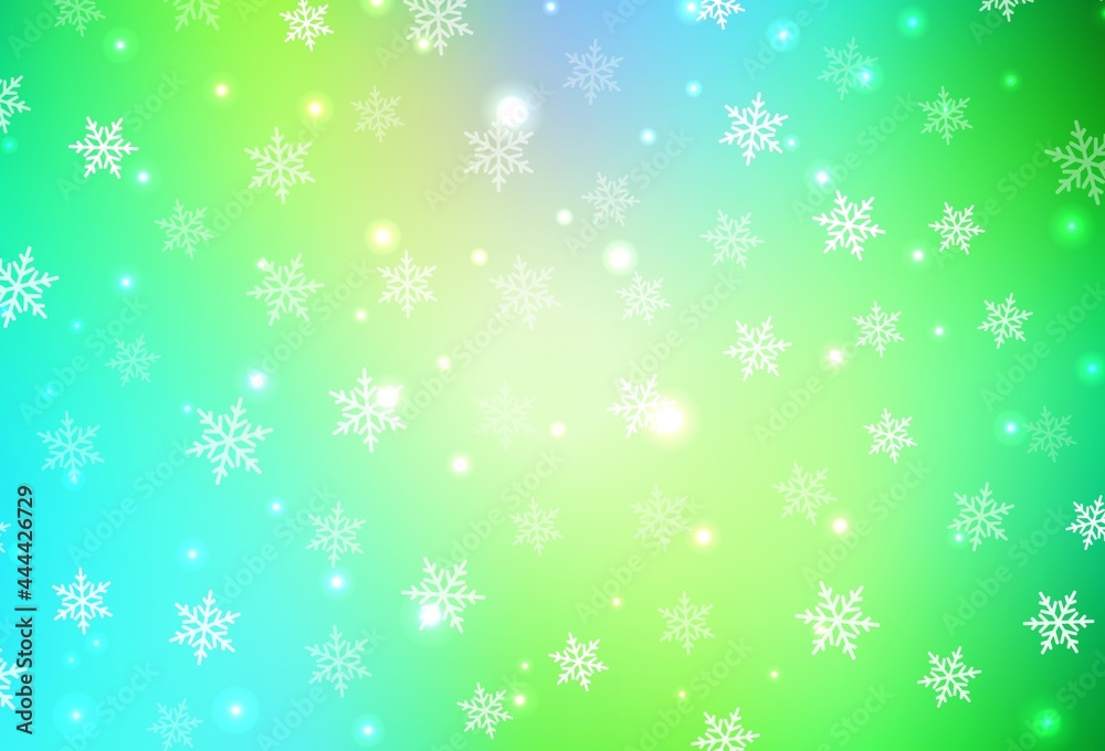 Light Blue, Green vector layout in New Year style. Light Blue, Green vector layout in New Year style.