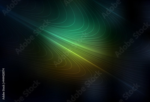Dark Blue, Green vector background with stright stripes.