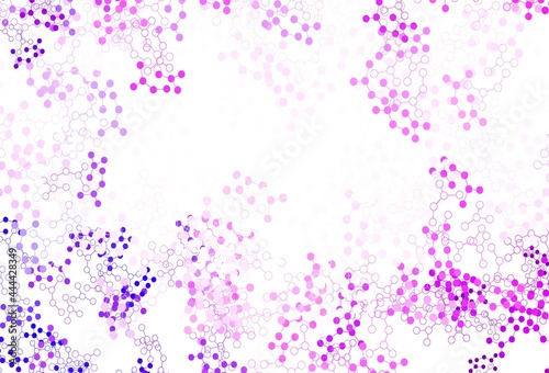 Light Purple, Pink vector backdrop with artificial intelligence data.