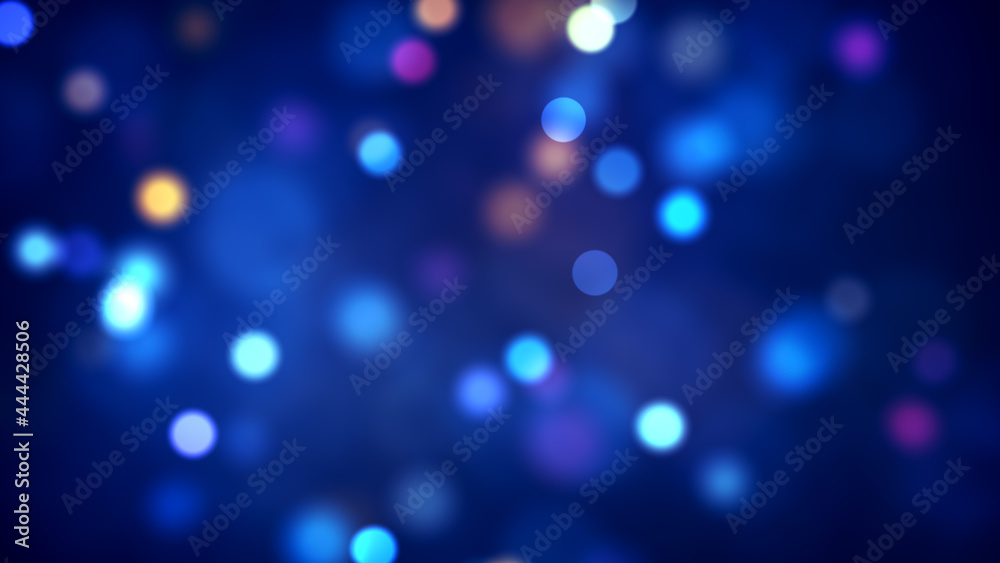 Abstract Artistic Dark Shiny Blue Colorful Blurry Sharp Bokeh Lights Circles Background Design Abstract Artistic Dark Shiny Blue Colorful Blurry Sharp Bokeh Lights Circles Background Design