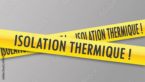 Logo isolation thermique.