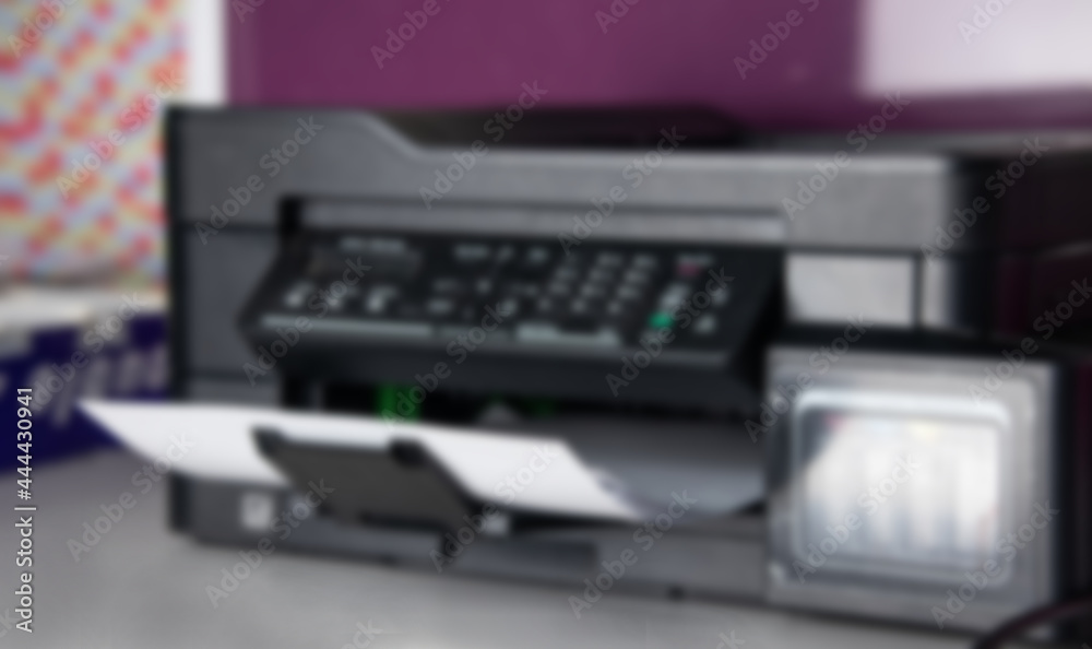 Printer. Office document printer. office equipment is working