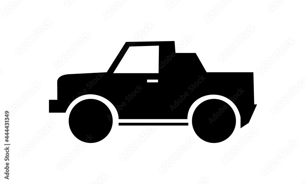 jeep car pickup vector