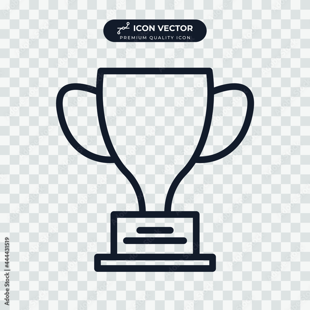 trophy icon symbol template for graphic and web design collection logo vector illustration