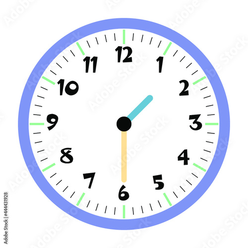Clock vector 1:30am or 1:30pm