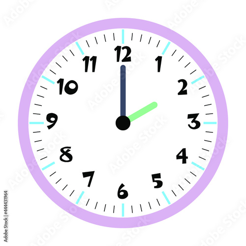 Clock vector 2:00am or 2:00pm