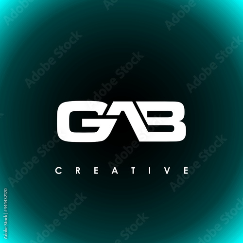 GAB Letter Initial Logo Design Template Vector Illustration