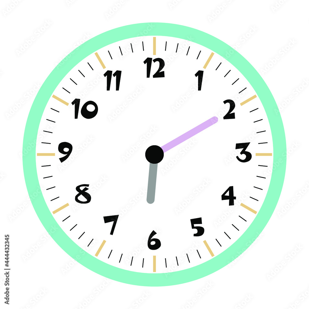Clock vector 6:10am or 6:10pm Clock vector 6:10am or 6:10pm
