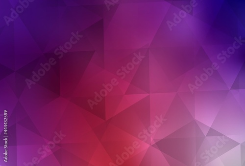 Light Pink, Red vector abstract polygonal pattern.