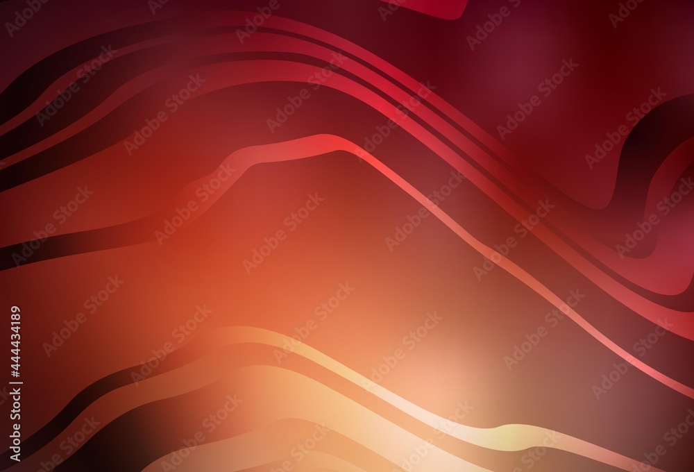 Fototapeta premium Dark Red vector pattern with wry lines.