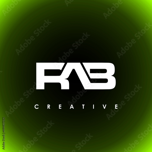 RAB Letter Initial Logo Design Template Vector Illustration
