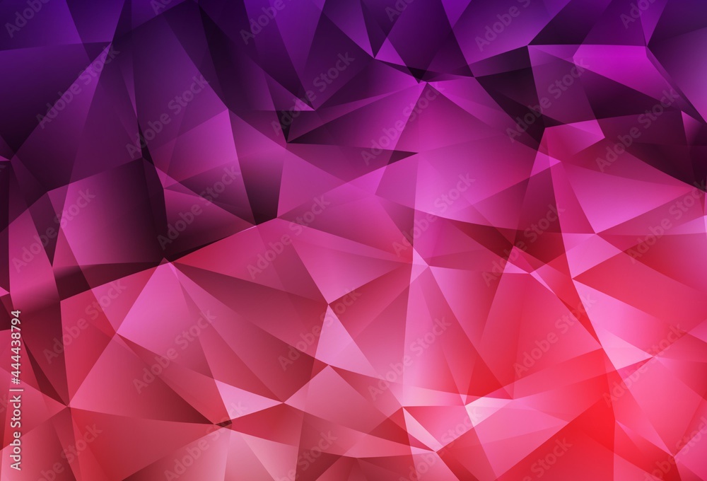 Dark Purple, Pink vector shining triangular backdrop. Dark Purple, Pink vector shining triangular backdrop.