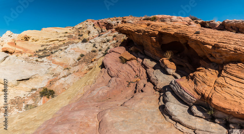 Multi Colored Sandstone Formations The Slick Rock, Valley of Fire State Park, Nevada, USA