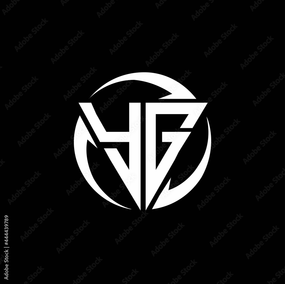YG logo monogram design template YG logo monogram design template
