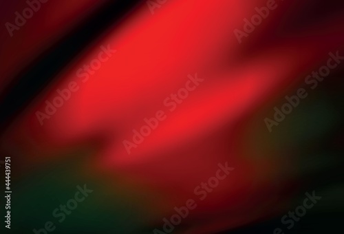 Dark Green, Red vector blurred pattern.