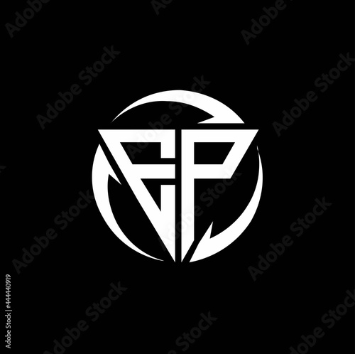 EP logo monogram design template
