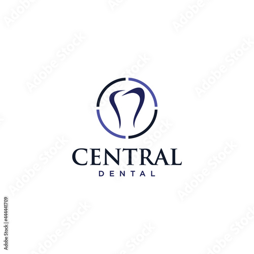dental logo icon design vector concept