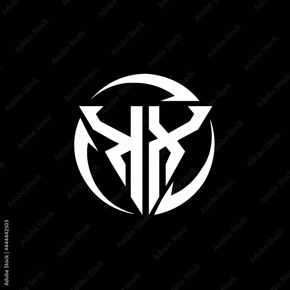 KX logo monogram design template KX logo monogram design template
