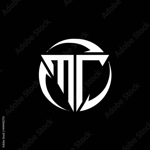 MT logo monogram design template