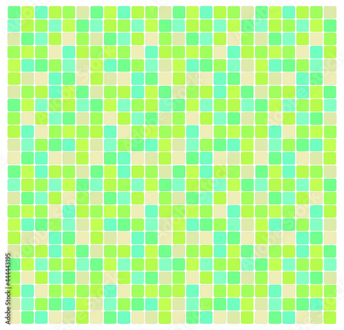 Green mosaic pattern
